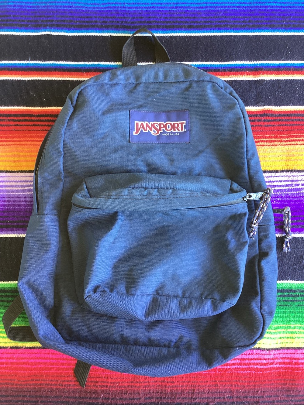 Vintage 90s Jansport day pack Backpack made in USA blue - Picture 15 of 16